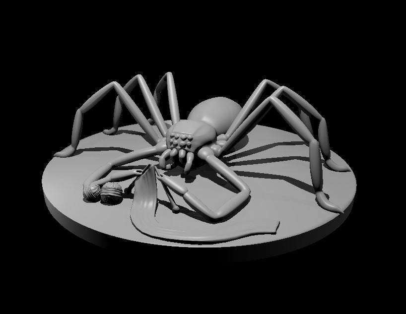 Mom the Knitting Spider miniature model for D&D - Dungeons and Dragons, Pathfinder and Tabletop RPGs