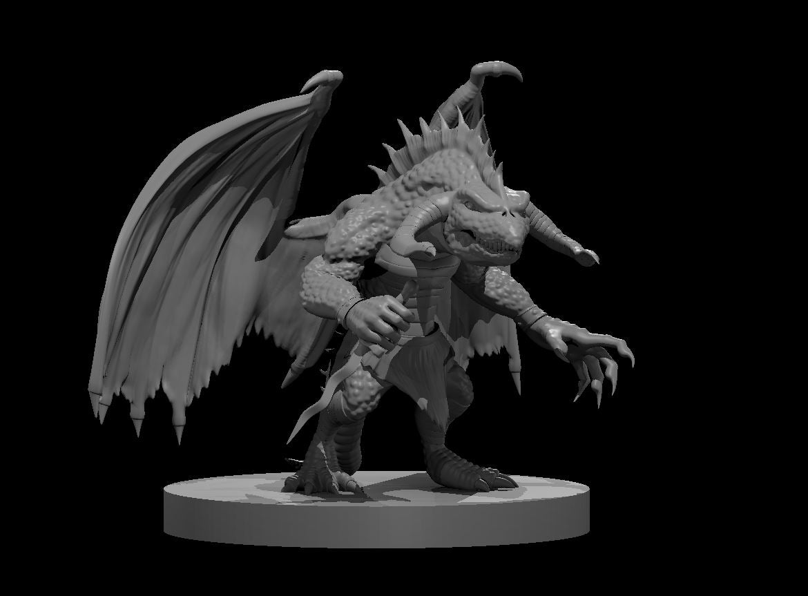 Draconian Infiltrator miniature model for D&D - Dungeons and Dragons, Pathfinder and Tabletop RPGs