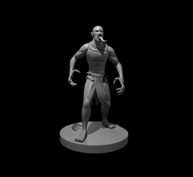 Ghoul miniature model for D&D - Dungeons and Dragons, Pathfinder and Tabletop RPGs