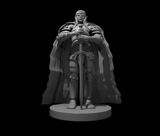 Githyanki Supreme Commander miniature model for D&D - Dungeons and Dragons, Pathfinder and Tabletop RPGs