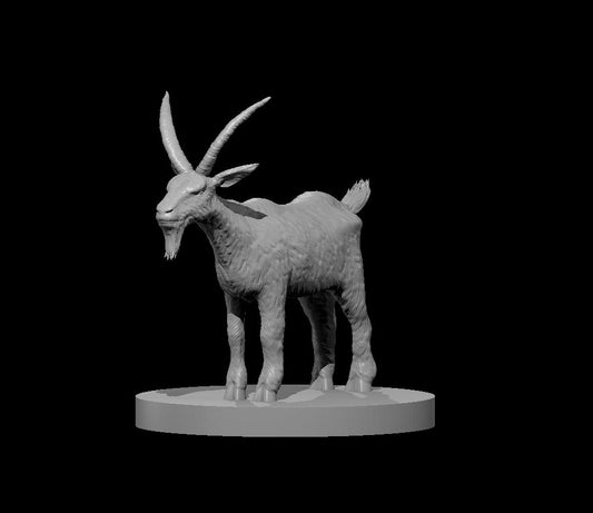 Goat miniature model for D&D - Dungeons and Dragons, Pathfinder and Tabletop RPGs