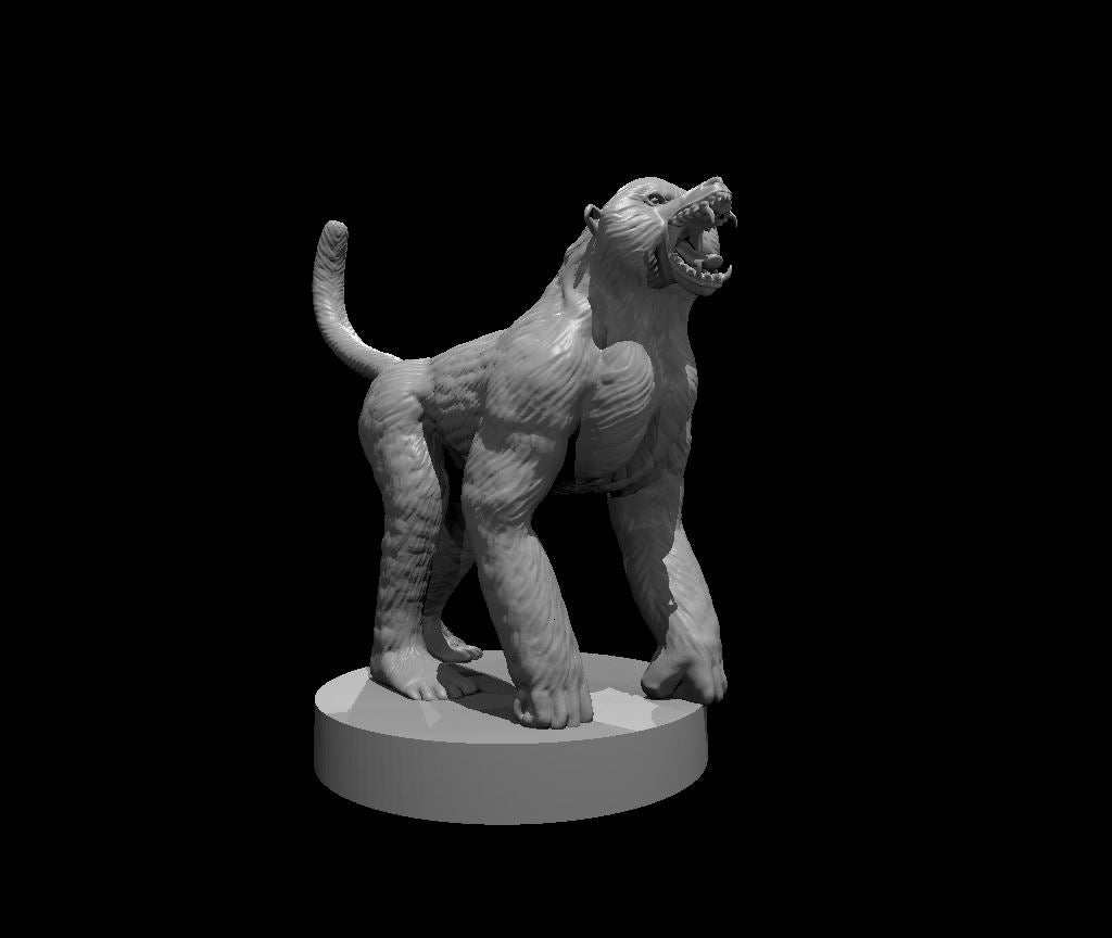 Baboon miniature model for D&D - Dungeons and Dragons, Pathfinder and Tabletop RPGs