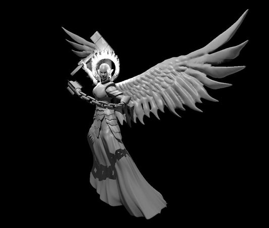 Archduke Zariel of Avernus miniature model for D&D - Dungeons and Dragons, Pathfinder and Tabletop RPGs