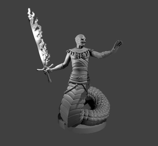 Ras Nsi miniature model for D&D - Dungeons and Dragons, Pathfinder and Tabletop RPGs