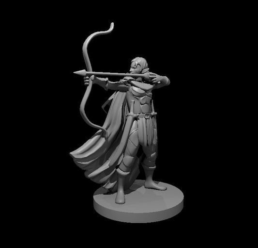 Eladrin Female Ranged miniature model for D&D - Dungeons and Dragons, Pathfinder and Tabletop RPGs