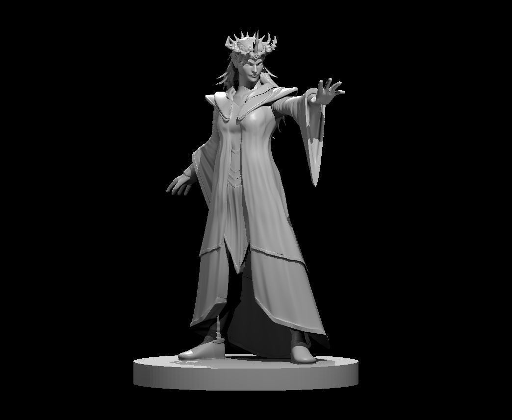 Iggwilv the Witch Queen miniature model for D&D - Dungeons and Dragons, Pathfinder and Tabletop RPGs