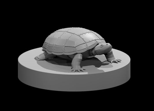 Clockwork Turtle miniature model for D&D - Dungeons and Dragons, Pathfinder and Tabletop RPGs