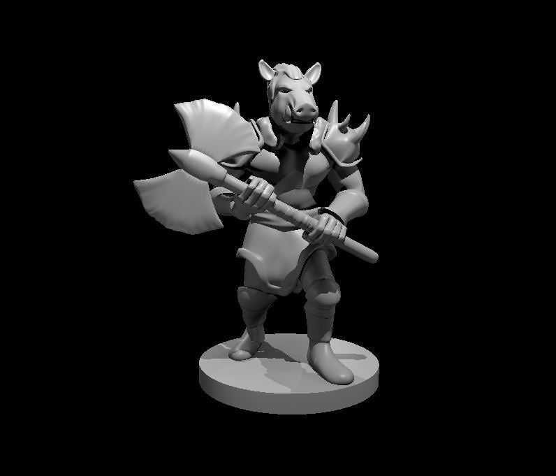 Pig Face Orc miniature model for D&D - Dungeons and Dragons, Pathfinder and Tabletop RPGs