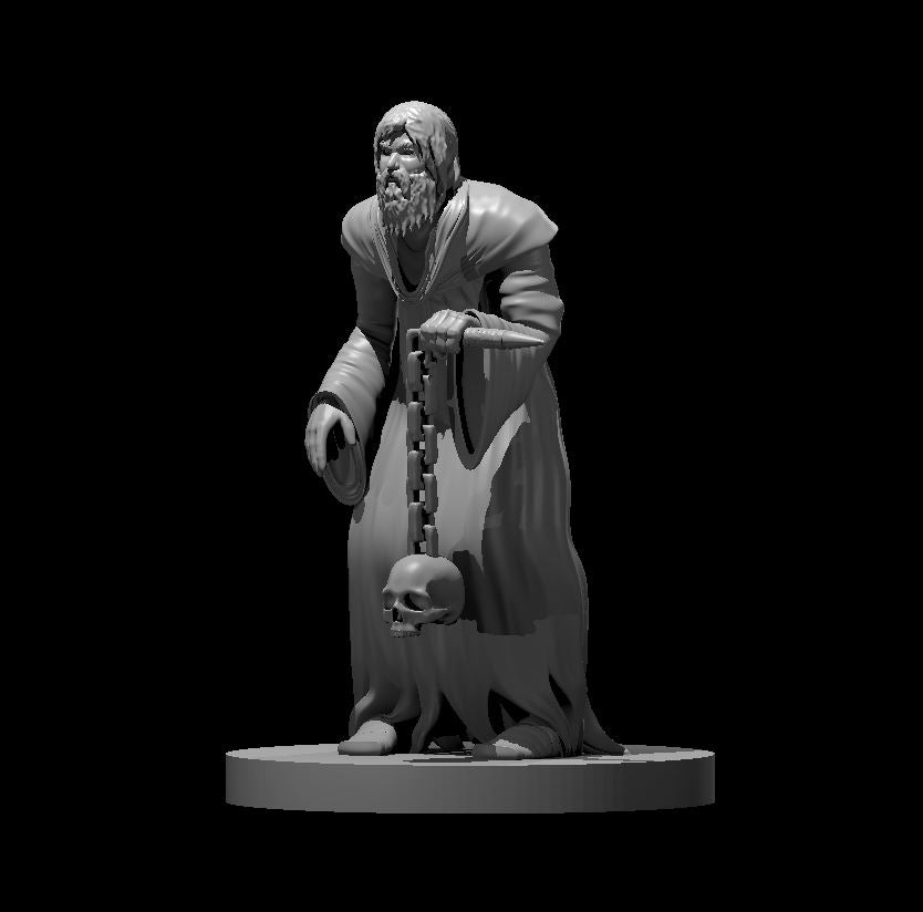 Necromite of Myrkul miniature model for D&D - Dungeons and Dragons, Pathfinder and Tabletop RPGs