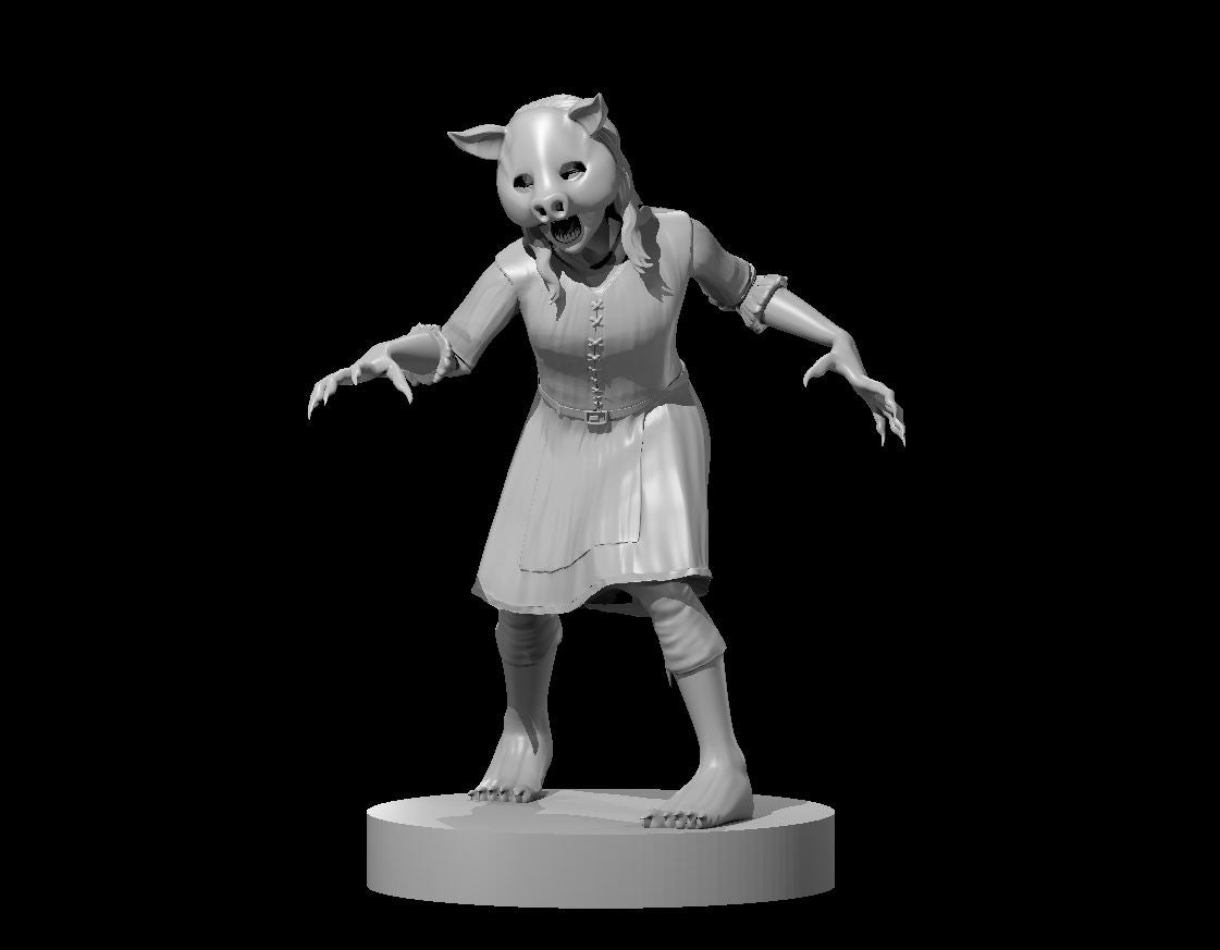 Sowpig the Ghoul miniature model for D&D - Dungeons and Dragons, Pathfinder and Tabletop RPGs