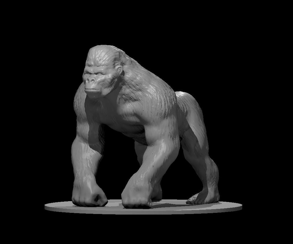 Giant Ape miniature model for D&D - Dungeons and Dragons, Pathfinder and Tabletop RPGs