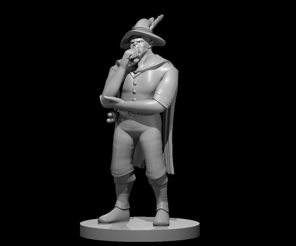 Orc Philosopher miniature model for D&D - Dungeons and Dragons, Pathfinder and Tabletop RPGs