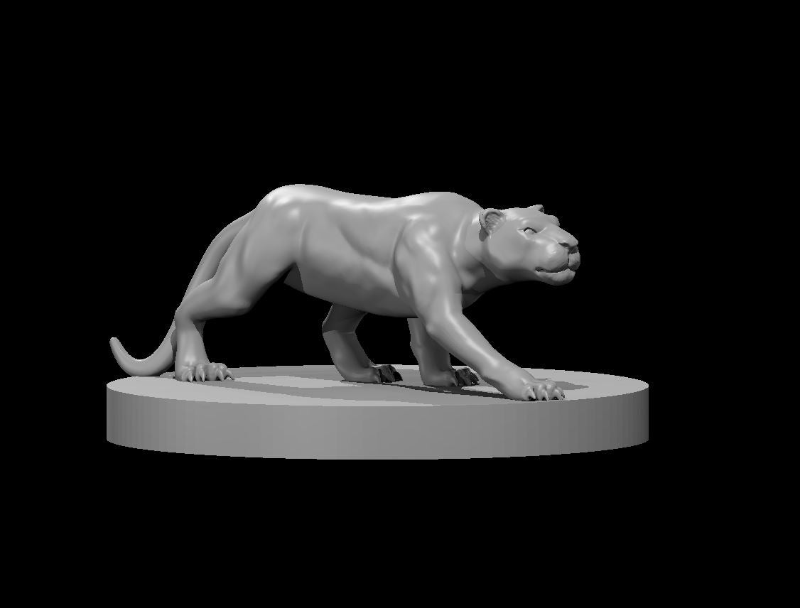 Panther miniature model for D&D - Dungeons and Dragons, Pathfinder and Tabletop RPGs