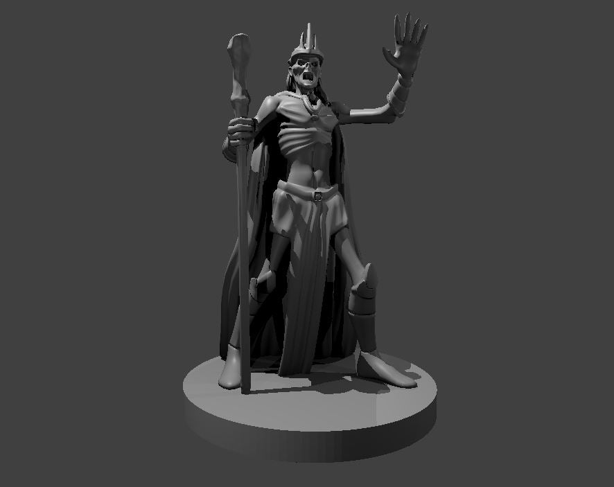 Deathlock Mastermind miniature model for D&D - Dungeons and Dragons, Pathfinder and Tabletop RPGs