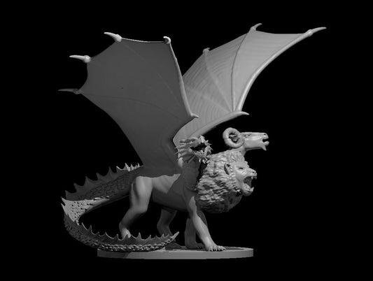 Chimera miniature model for D&D - Dungeons and Dragons, Pathfinder and Tabletop RPGs