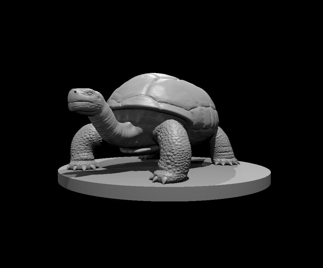 Giant Tortoise miniature model for D&D - Dungeons and Dragons, Pathfinder and Tabletop RPGs