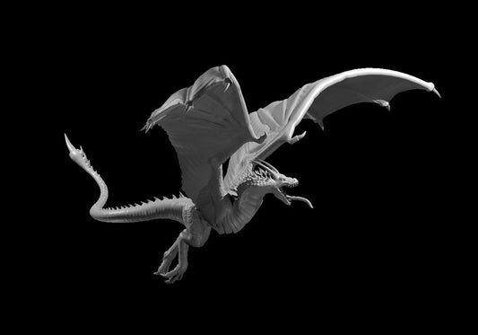 Wyvern Flying miniature model for D&D - Dungeons and Dragons, Pathfinder and Tabletop RPGs