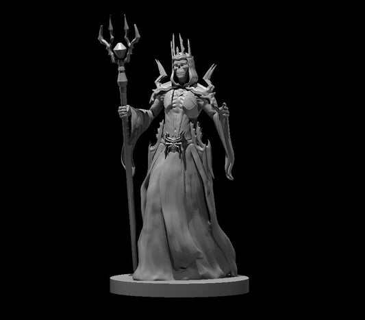 Lich Female miniature model for D&D - Dungeons and Dragons, Pathfinder and Tabletop RPGs