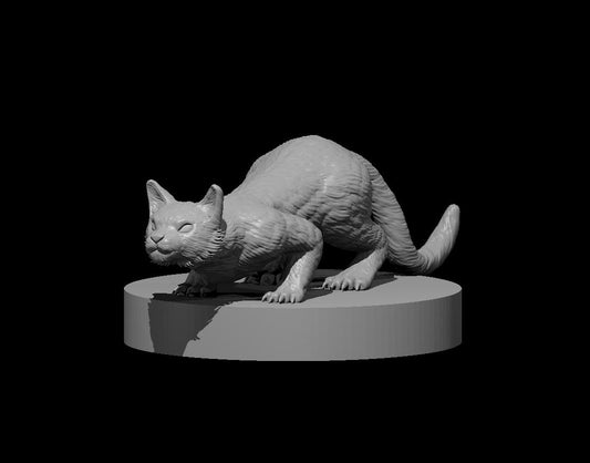 Cat miniature model for D&D - Dungeons and Dragons, Pathfinder and Tabletop RPGs