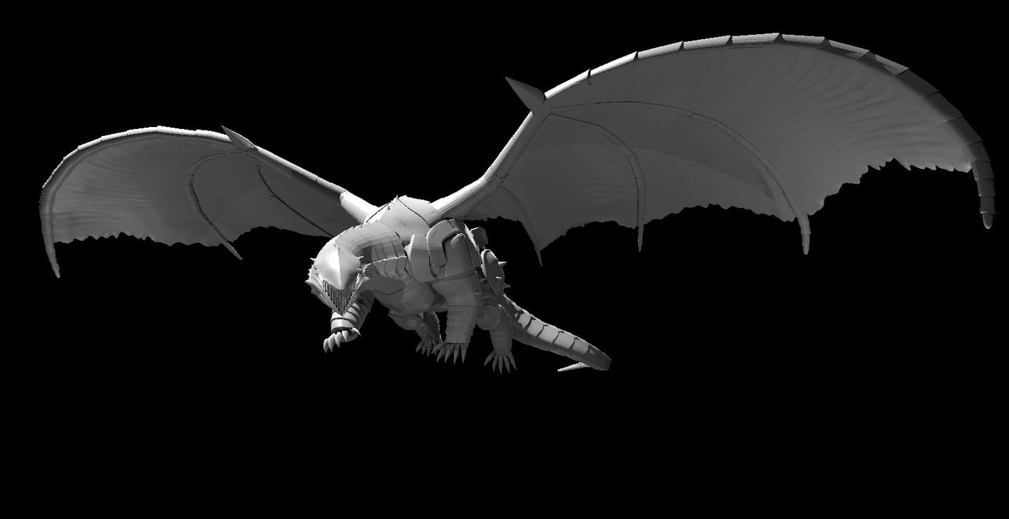 Chardalyn Dragon flying miniature model for D&D - Dungeons and Dragons, Pathfinder and Tabletop RPGs