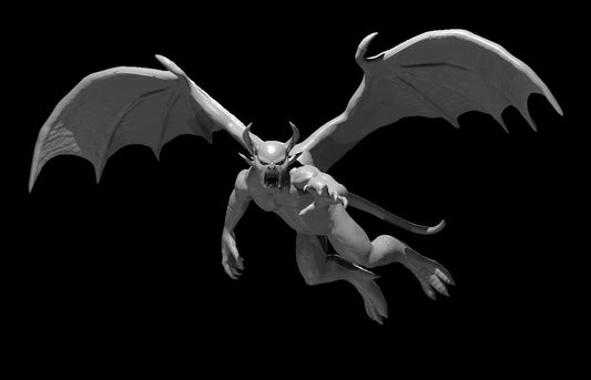 Gargoyle Flying miniature model for D&D - Dungeons and Dragons, Pathfinder and Tabletop RPGs