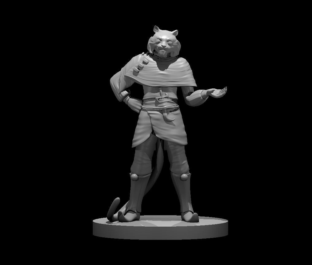 Mahadi the Rakshasa miniature model for D&D - Dungeons and Dragons, Pathfinder and Tabletop RPGs