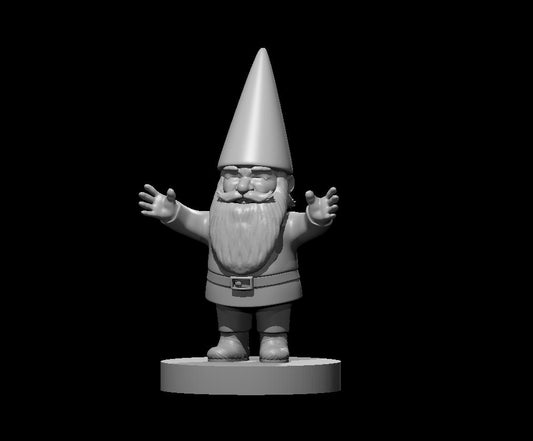 Garden Gnome miniature model for D&D - Dungeons and Dragons, Pathfinder and Tabletop RPGs