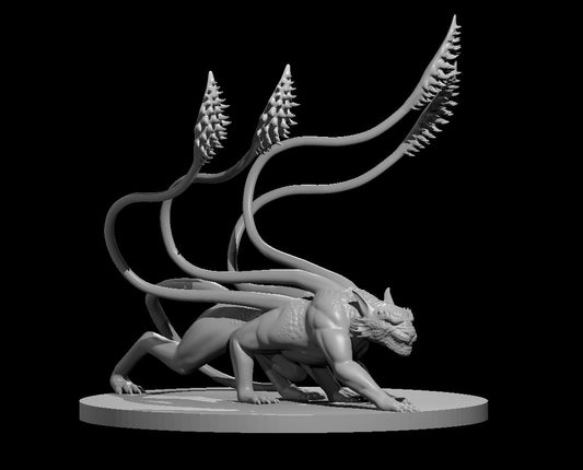 Draconic Displacer Beast miniature model for D&D - Dungeons and Dragons, Pathfinder and Tabletop RPGs