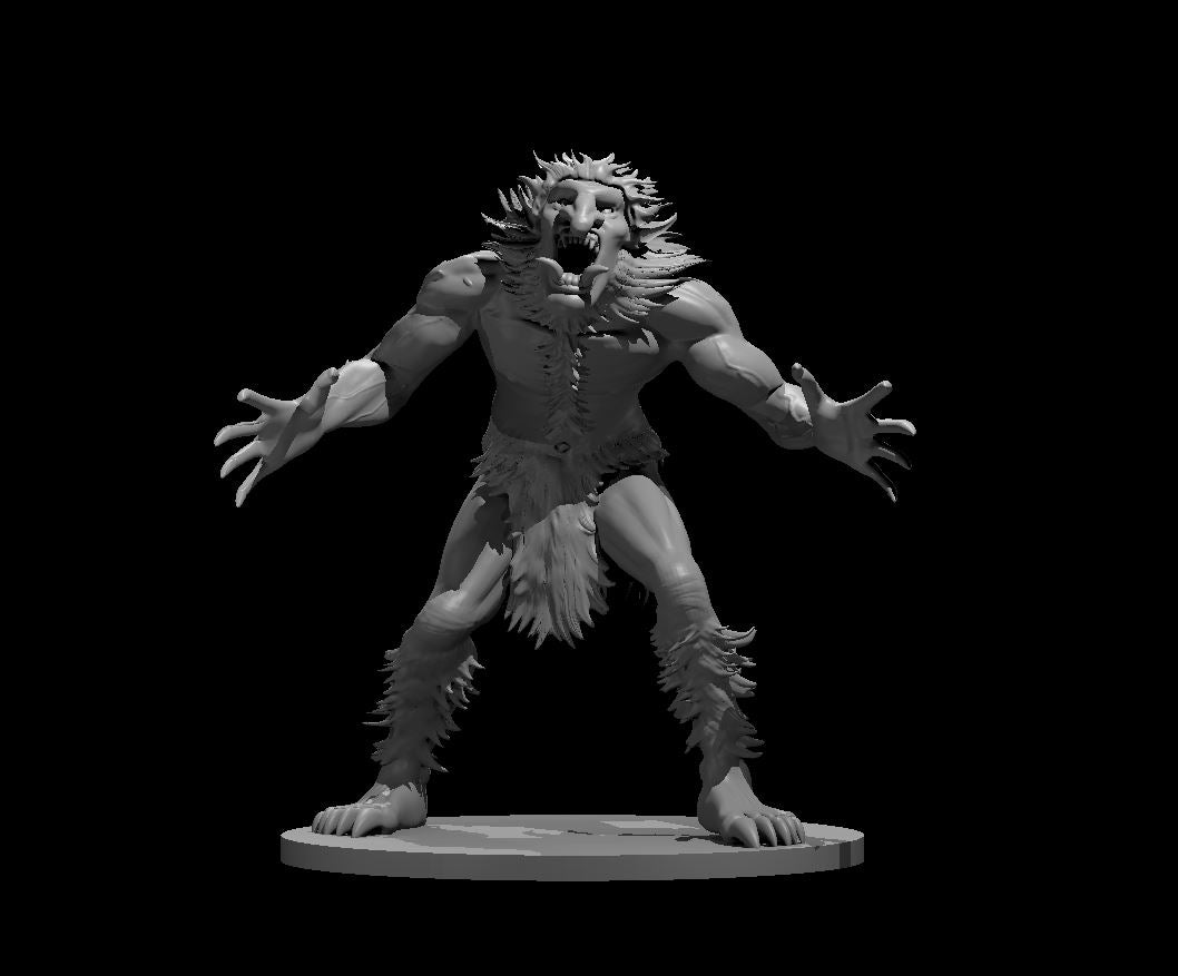 Ice Troll miniature model for D&D - Dungeons and Dragons, Pathfinder and Tabletop RPGs