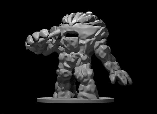 Earth Elemental Singer miniature model for D&D - Dungeons and Dragons, Pathfinder and Tabletop RPGs