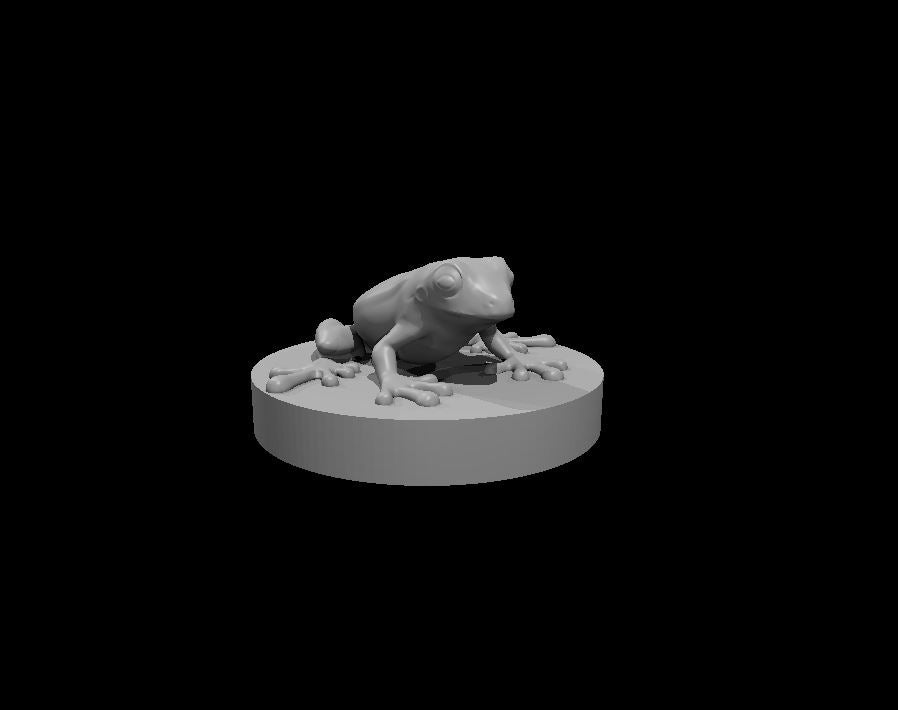 Frog miniature model for D&D - Dungeons and Dragons, Pathfinder and Tabletop RPGs