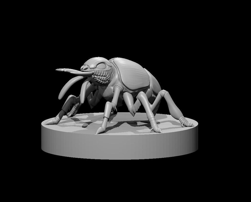 Giant Fire Beetle miniature model for D&D - Dungeons and Dragons, Pathfinder and Tabletop RPGs