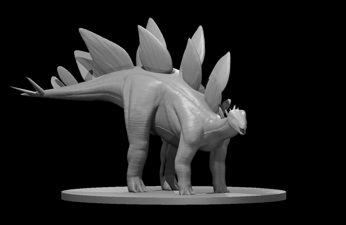 Stegosaurus miniature model for D&D - Dungeons and Dragons, Pathfinder and Tabletop RPGs