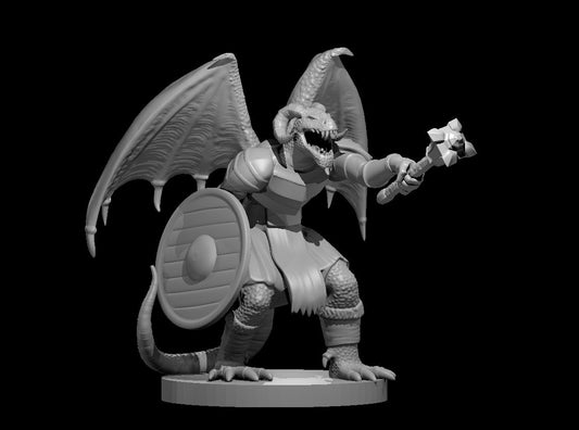 Draconian Foot Soldier 1 miniature model for D&D - Dungeons and Dragons, Pathfinder and Tabletop RPGs