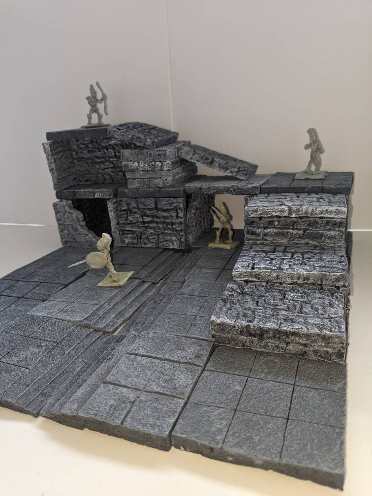 Dungeon Tile Starter Set for Dungeons and Dragons, Tabletop games, Warhammer 40k, Age of Sigmar, Wargaming