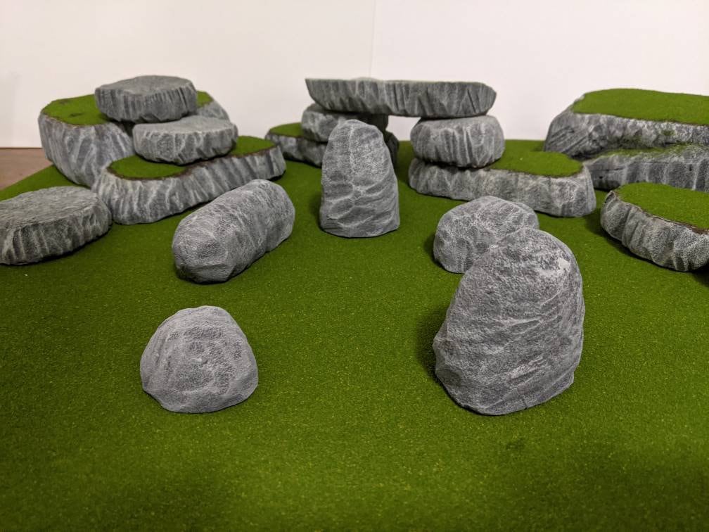 Terrain Rock Set for Dungeons and Dragons/ Warhammer/ TTRPGs/ Wargaming