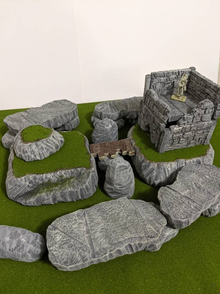 Terrain Stackers - reversable Dungeons and Dragons/ Warhammer 40k/ TTRPGs/ Wargaming