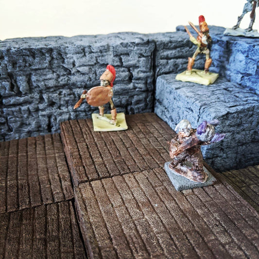 Wooden Floor Modular Magnetic Tiles for Dungeons and Dragons/ Wargaming/ TTRPGs