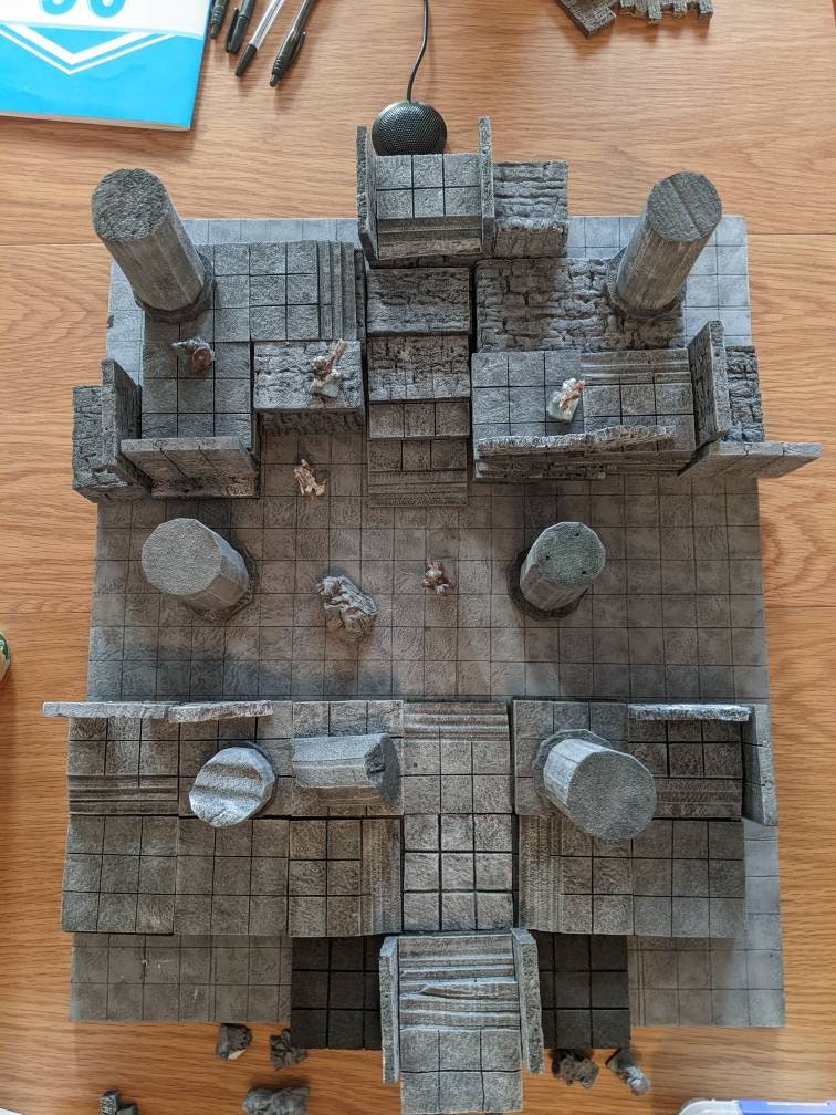 Large Columns Set for Dungeons and Dragons/ Warhammer/ TTRPGs/ Wargaming Terrain