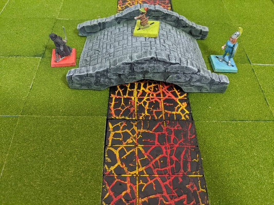 Infernal Volcano Modular Magnetic Tiles for Dungeons and Dragons/ Wargaming/ TTRPGs