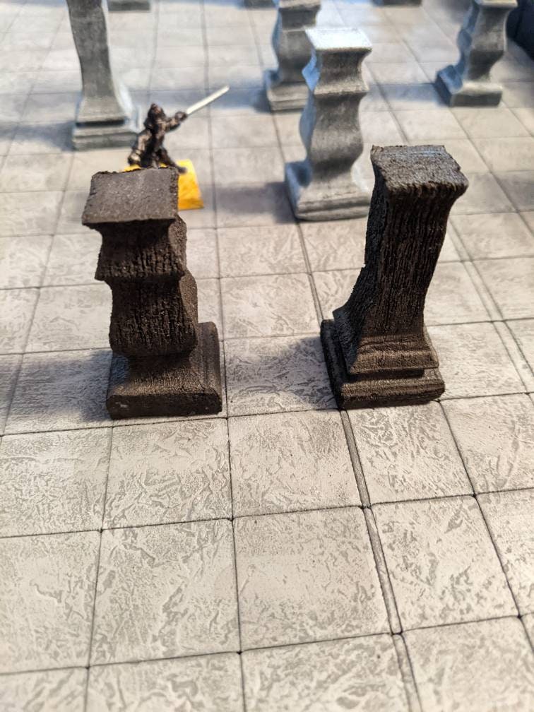 Pillar Set for Dungeons and Dragons/ Warhammer/ TTRPGs/ Wargaming Terrain