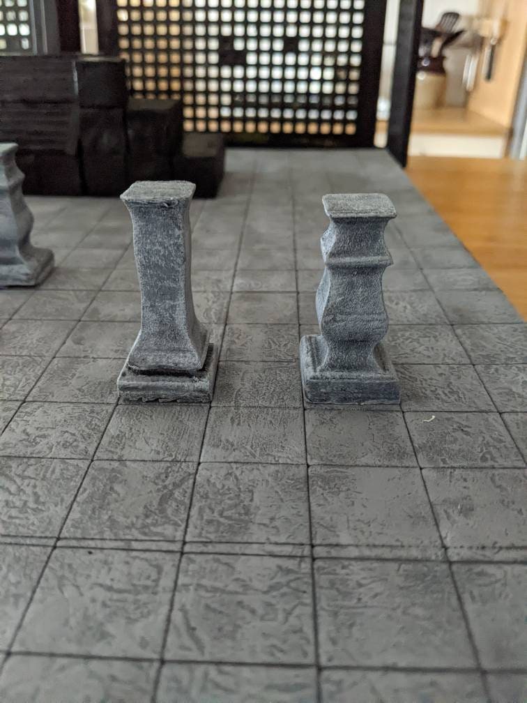 Pillar Set for Dungeons and Dragons/ Warhammer/ TTRPGs/ Wargaming Terrain