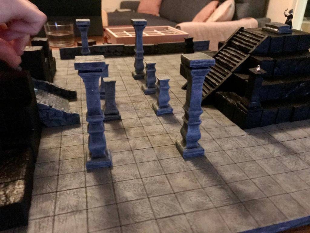 Pillar Set for Dungeons and Dragons/ Warhammer/ TTRPGs/ Wargaming Terrain