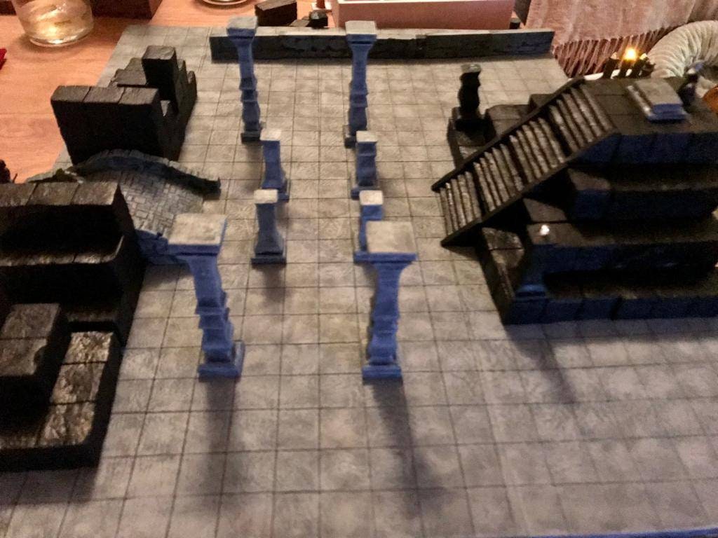 Pillar Set for Dungeons and Dragons/ Warhammer/ TTRPGs/ Wargaming Terrain