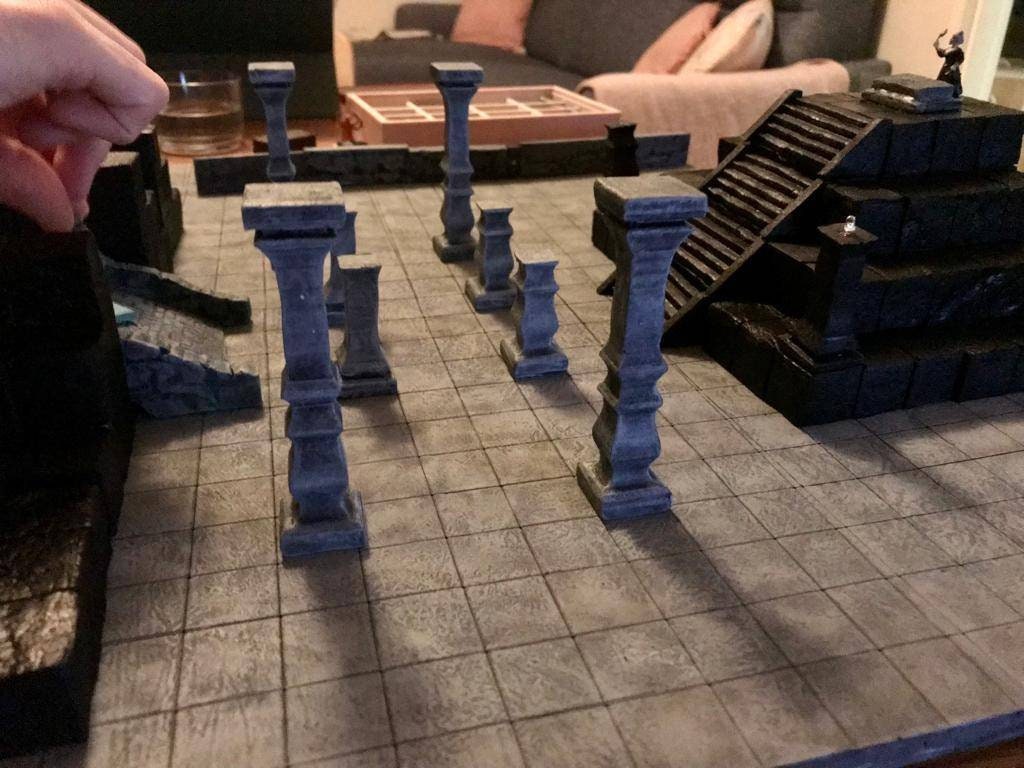 Large Pillar Set for Dungeons and Dragons/ Warhammer/ TTRPGs/ Wargaming Terrain