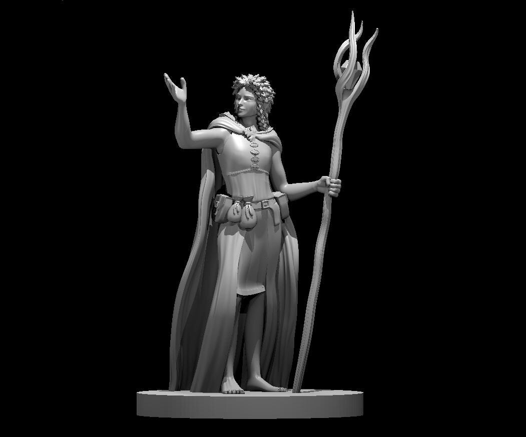 Dryad Druid/ Wizard Miniature