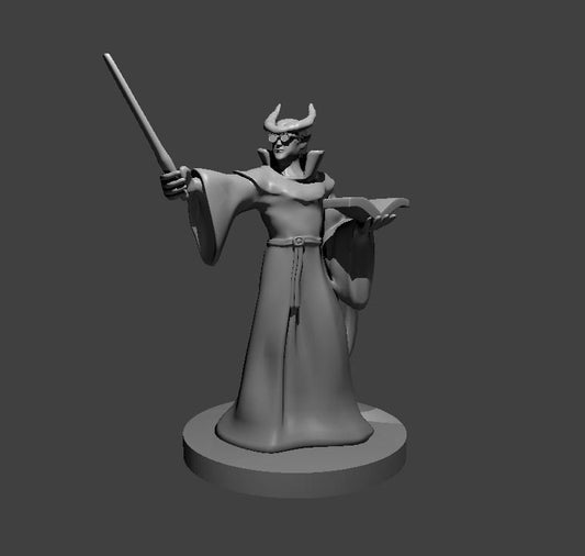 Tiefling Wizard Miniature