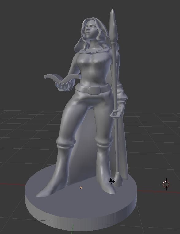 Female Wizard/ Paladin Miniature