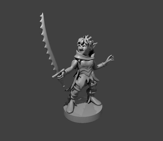 Goblin Warlock/ Fighter/ Rogue Miniature