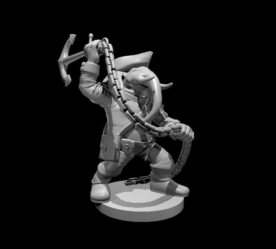 Loxodon Pirate Miniature